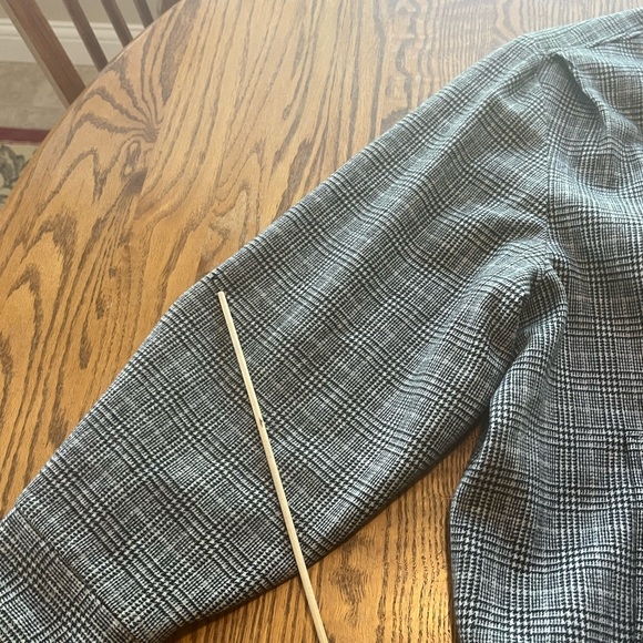 Pendleton Vintage Classic Black White Jacket Size 22W *READ* Pleated Shoulders - Picture 9 of 12